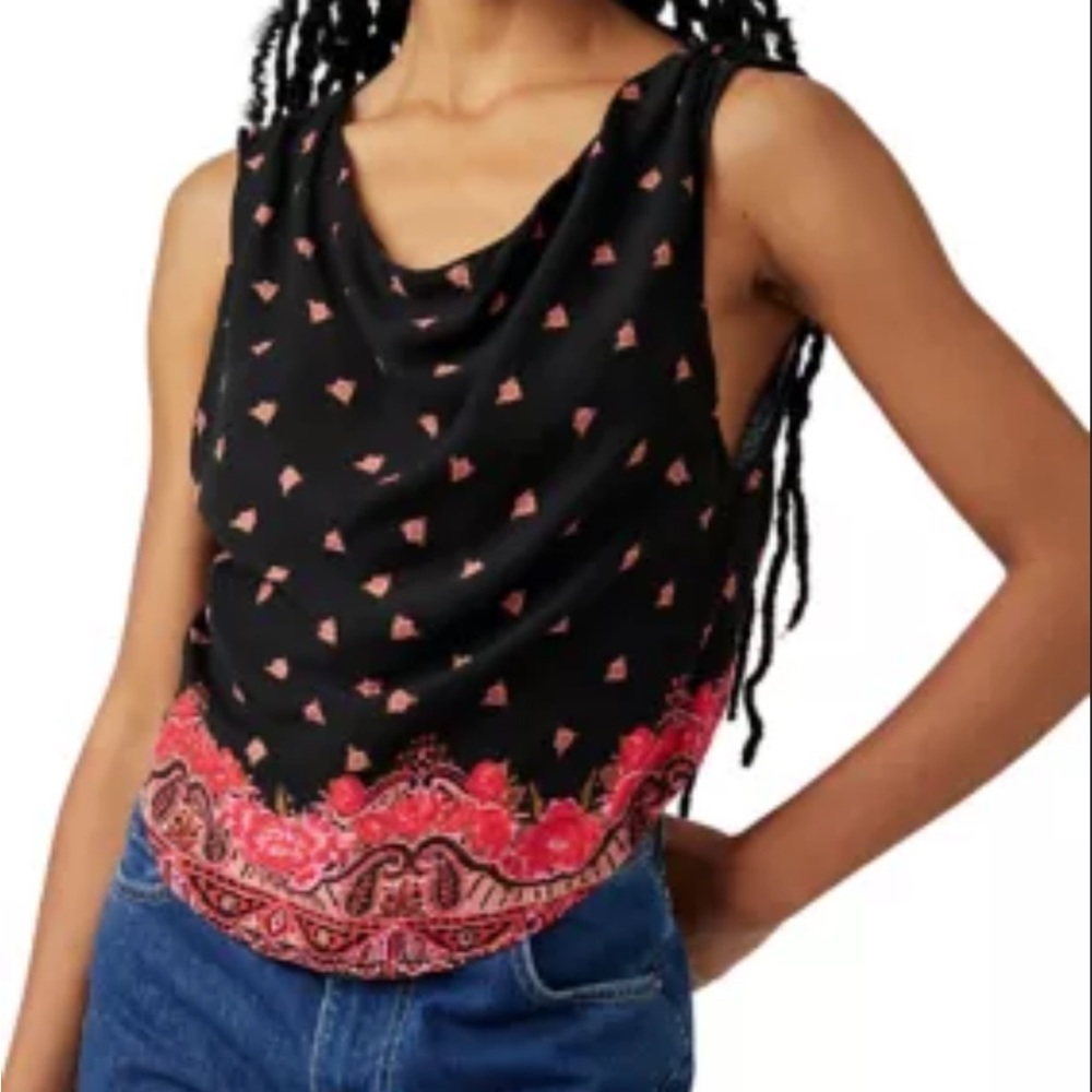Free People Silas Cowl Neck Tank
